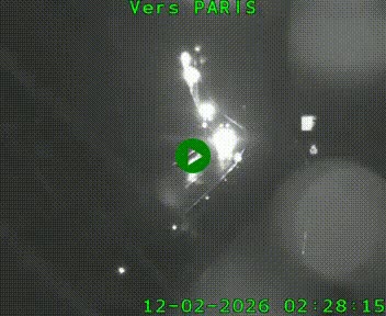 Caméra routière sur l'autoroute A20 à Bessines-sur-Gartempe. Vue orientée vers Paris