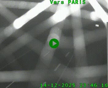 Caméra routière sur l'autoroute A20 à Saint-Hilaire-Bonneval, au sud de Limoges. Vue orientée vers Paris