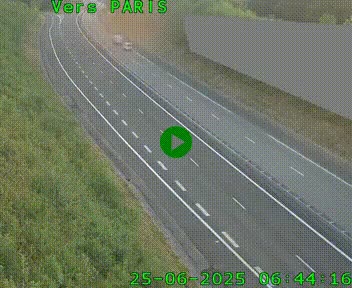 Caméra routière sur l'autoroute A20 à Saint-Pardoux-l'Ortigier, à la jonction avec l'A89. Vue orientée vers Paris