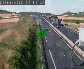 Caméra autoroute A75 à hauteur de Le Crest, en direction de Montpellier