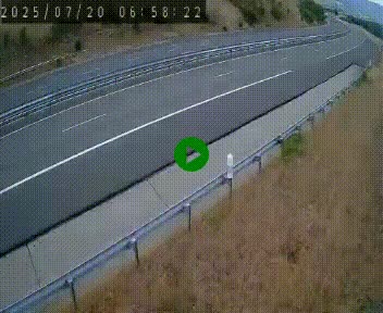 Caméra autoroute A75 à hauteur de la sortie 42 (Rodez, Laissac, Aire de l'Auvergne) située sur la commune d'Auberoques, près de Sévérac-le-Château