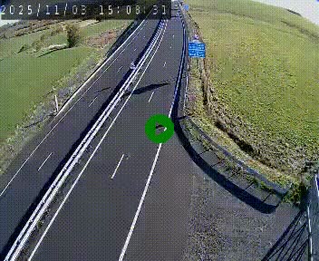 Caméra autoroute A75 à hauteur du col de la Fageole en direction de Clermont-Ferrand