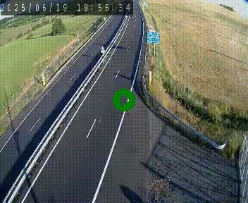 Caméra autoroute A75 à hauteur du col de la Fageole en direction de Clermont-Ferrand