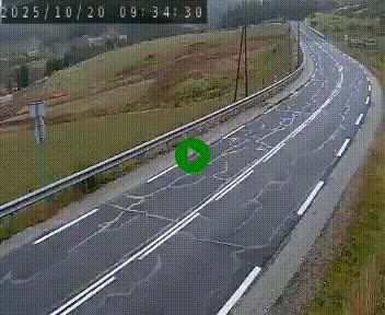 Webcam routière au niveau du col de la Chavade en Ardèche, sur la N102 à 1266 mètres d'altitude