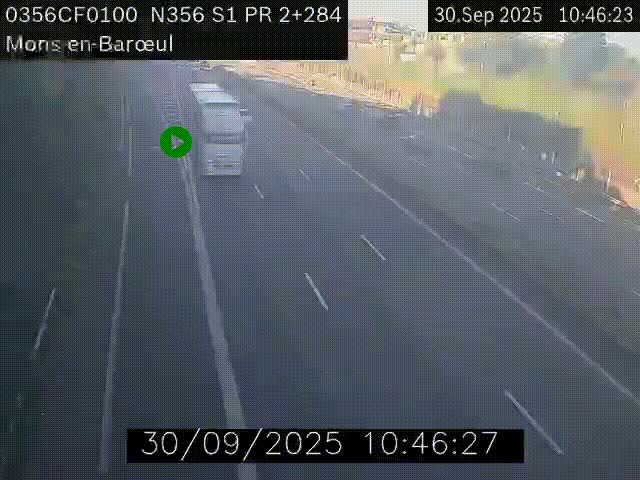Webcam à l'entrée de Lille en direction du périphérique, à proximité de Mons-en-Baroeul sur la N356
