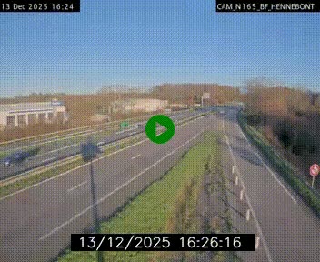 Webcam sur la N165 à hauteur de Hennebont, au nord de Lorient
