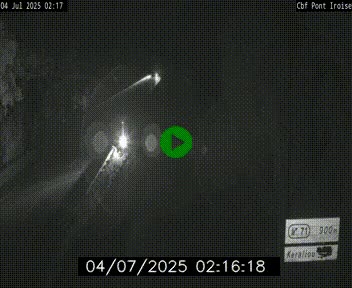 Webcam sur la N165 après le Pont de l'Iroise, à l'entrée de Brest