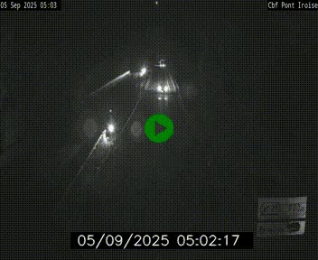 Webcam sur la N165 après le Pont de l'Iroise, à l'entrée de Brest