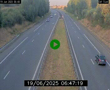 Webcam sur le périphérique de Rennes (N136) à hauteur de Tizé, à l'est de la ville