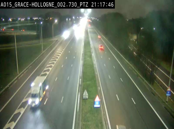 Caméra trafic Belgique - Grâce-Hollogne - E42, jonction avec A604, direction Loncin/Aéroport de Liège -  BK 3.2