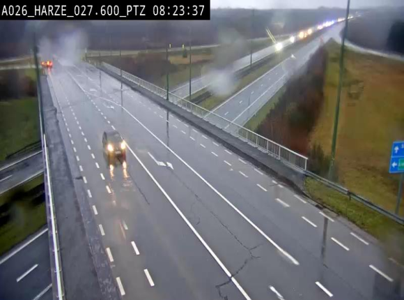 Caméra autoroute Belgique - Sougné-Remouchamps,E25 direction Luxembourg