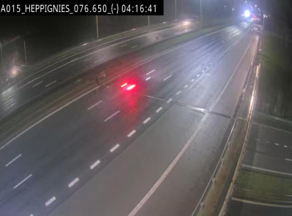 Webcam autoroute Belgique - Heppignies - E42 direction Namur - BK 76.4