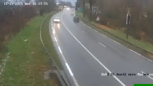 Webcam sur la D603 située à proximité de Saint-Avold. Vue orientée vers Macheren.