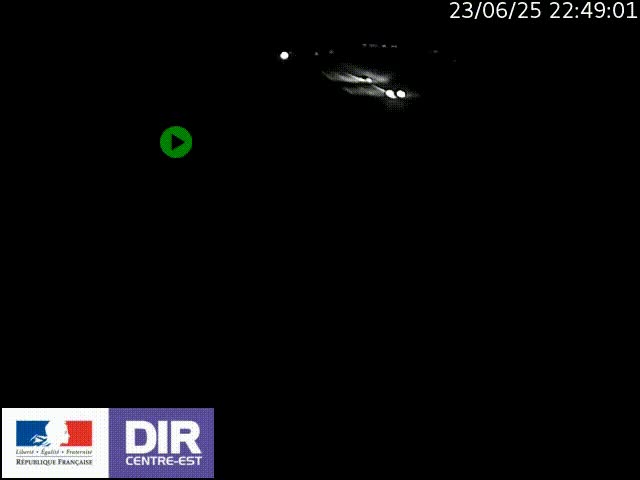 Webcam sur le contournement de Valence, sur la Nationale 7, à la jonction avec la N532, caméra orientée vers Grenoble