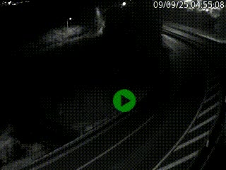 Caméra autoroute à la jonction entre l'A7 et la D301 (Boulevard urbain Sud de Lyon) à Feyzin, au sud de Lyon. Vue orientée vers Mions