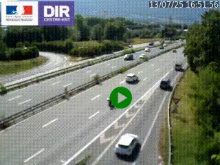 Webcam sur la Nationale 201 à hauteur de la sortie Chambéry-Nord, avant à la jonction entre l'A41 et l'A43, en direction de Lyon