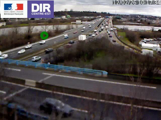 Webcam autoroute sur A450 à Pierre-Bénite en direction de Lyon et de l'autoroute A7