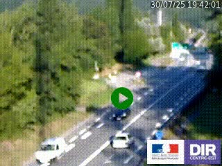 Webcam info trafic à proximité de Vizille sur la N85, au niveau du point de vue du Saut du Moine à Champagnier