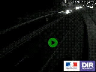 Caméra autoroutière sur l'A47 à hauteur de Givors, a proximité de Lyon. La webcam est orientée vers Lyon