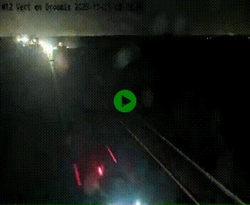 Webcam à hauteur de Vert-en-Drouais sur la N12, en périphérie de Dreux. Vue orientée vers Alençon