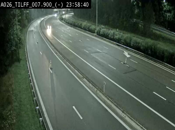 Webcam autoroute A26/E25 à Esneux, en Belgique en direction Luxembourg - BK 7.9