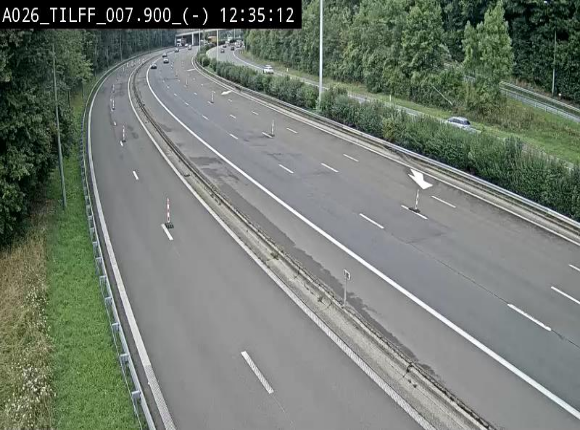Webcam autoroute A26/E25 à Esneux, en Belgique en direction Luxembourg - BK 7.9