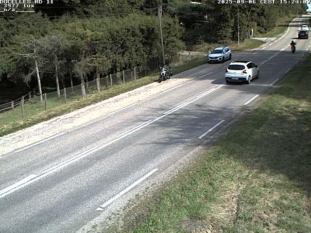 Webcam à 424 mètres d'altitude dans la Tranchée de Docelles dans les Vosges, à proximité d'Epinal sur la route de Gerardmer (D11)