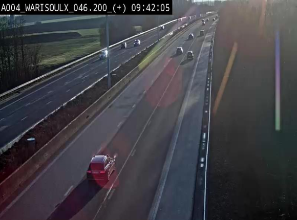Webcam autoroute Belgique - Warissoulx - E411 - BK 46.2