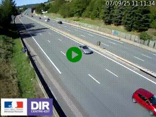 Webcam routière à Saint-Etienne-Terrenoire sur la RN88 avant la jonction entre l'A72 et le Boulevard Périphérique de Saint-Etienne