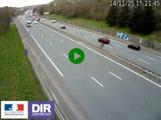 Webcam routière à Saint-Etienne-Terrenoire sur la RN88 avant la jonction entre l'A72 et le Boulevard Périphérique de Saint-Etienne
