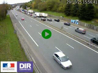 Webcam routière à Saint-Etienne-Terrenoire sur la RN88 avant la jonction entre l'A72 et le Boulevard Périphérique de Saint-Etienne