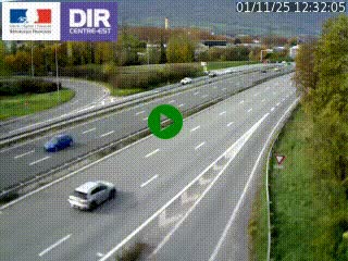 Caméra routière à hauteur de la sortie 15 Chambéry-centre au PK 4,103 en direction d'Albertville