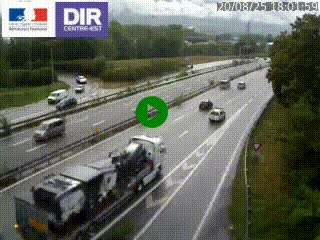 Caméra routière à hauteur de la sortie 15 Chambéry-centre au PK 4,103 en direction d'Albertville