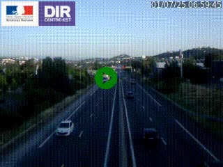 Caméra autoroute à Saint-Etienne (Les Littes) à hauteur du Ikea Saint-Etienne sur l'A72 en direction de Roanne