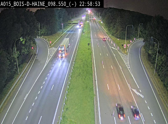 Webcam autoroute Belgique - Bois d'Haine - E42 - BK 98.6