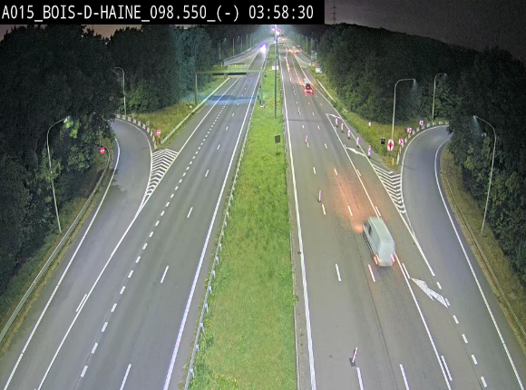 Webcam autoroute Belgique - Bois d'Haine - E42 - BK 98.6