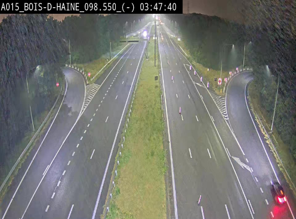Webcam autoroute Belgique - Bois d'Haine - E42 - BK 98.6