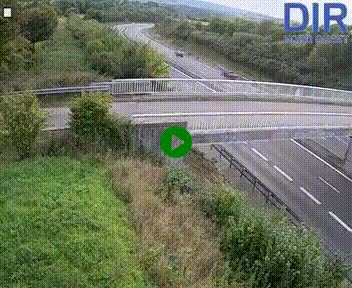 Webcam sur A84 à hauteur de Pont-Farcy, au niveau du pont autoroutier sur la Vire, au sud de Saint-Lô