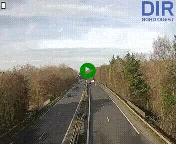 Webcam sur le périphérique de Caen (N814) à l'est de la ville, à Mondeville hauteur de la sortie 2, Presqu'île-Rives de l'Orne, au bout de l'autoroute A13