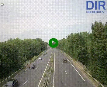 Webcam sur le périphérique de Caen (N814) à l'est de la ville, à Mondeville hauteur de la sortie 2, Presqu'île-Rives de l'Orne, au bout de l'autoroute A13
