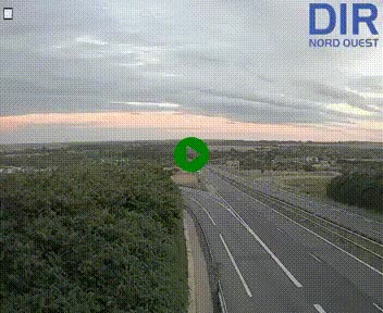 Webcam au début de l'A84 sur le périphérique Ouest de Caen (N814) à hauteur de la sortie 9, Porte de Bretagne
