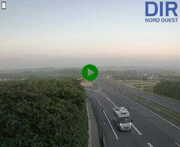 Webcam au début de l'A84 sur le périphérique Ouest de Caen (N814) à hauteur de la sortie 9, Porte de Bretagne