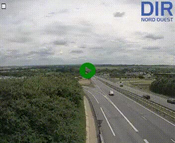 Webcam au début de l'A84 sur le périphérique Ouest de Caen (N814) à hauteur de la sortie 9, Porte de Bretagne