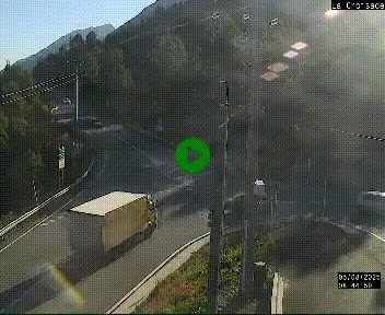 Webcam au carrefour de la croisade, à la jonction entre la N22 et la N320, avant le poste de douane franco-andorrane. Webcam à 1790 mètres d'altitude