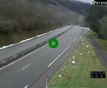 Webcam Ax-les-Thermes sur N20, en direction d'Andorre