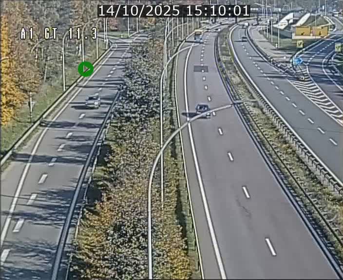 Traffic live webcam Luxembourg Senningerberg - A1 direction Allemagne - BK 11.3