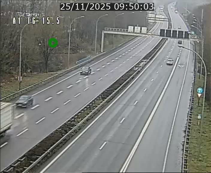 Traffic live webcam Luxembourg Munsbach - A1 direction Luxembourg - BK 15.5