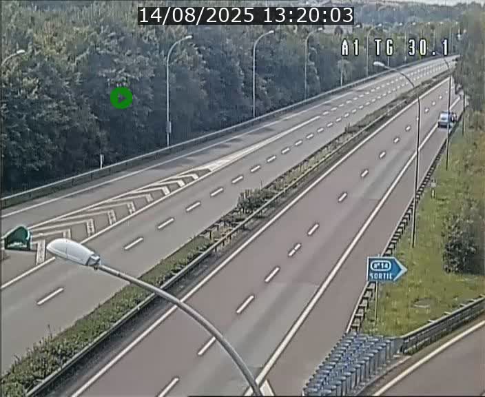 Traffic live webcam Luxembourg Grevenmacher - A1 direction Luxembourg - BK 30.1