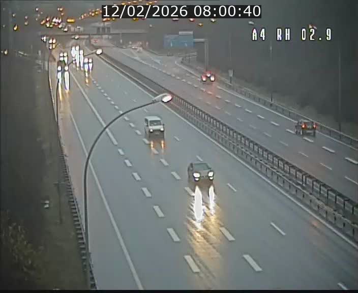 Webcam traffic A4 Luxembourg - BK 2.9 - Croix de Cessange (direction Luxembourg)