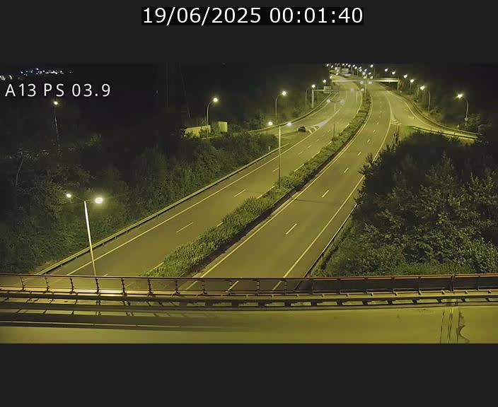 Traffic live webcam Luxembourg Differdange - A13 direction Esch-sur-Alzette - BK 3.9